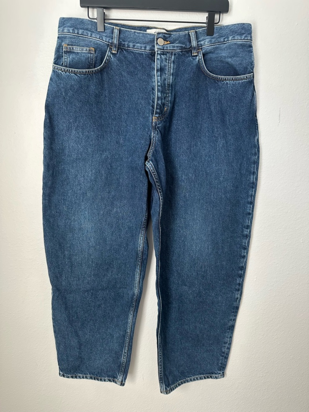 COS High Waist Tapered Blue Denim Jeans